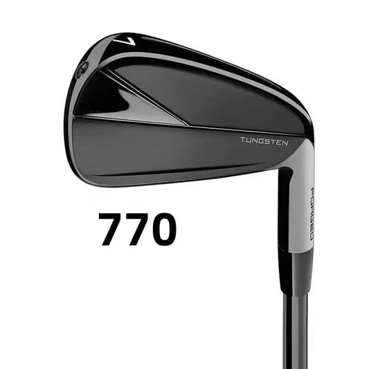 Golf Club Complete Set for Men, P770 Irons, 4th Generation, Black Tour, Long Distance Forged, Hollow Design, New