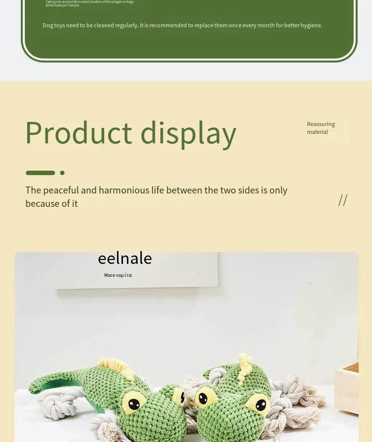 Dog Toys Pet Plush Sound Toys Wholesale Pet Supplies Bite-resistant Educational Toys  Large Dogs Puppy Pets Training Accessories