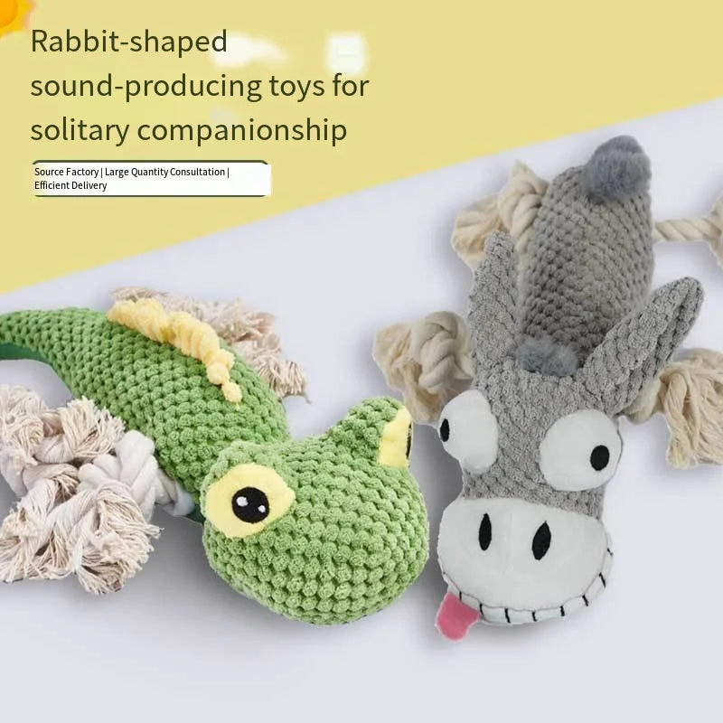 Dog Toys Pet Plush Sound Toys Wholesale Pet Supplies Bite-resistant Educational Toys  Large Dogs Puppy Pets Training Accessories