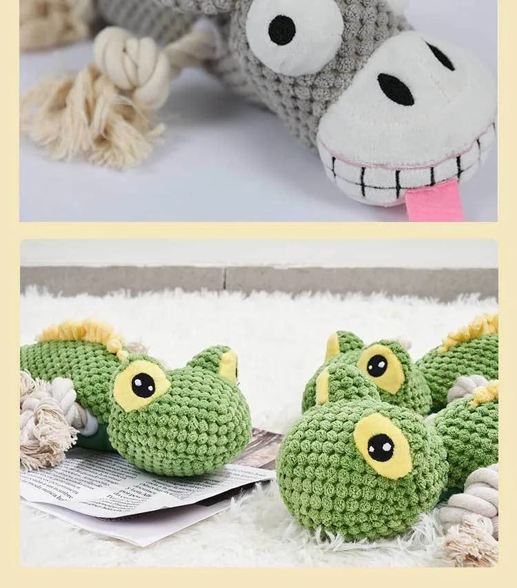 Dog Toys Pet Plush Sound Toys Wholesale Pet Supplies Bite-resistant Educational Toys  Large Dogs Puppy Pets Training Accessories
