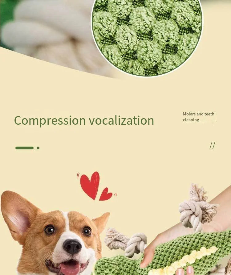 Dog Toys Pet Plush Sound Toys Wholesale Pet Supplies Bite-resistant Educational Toys  Large Dogs Puppy Pets Training Accessories