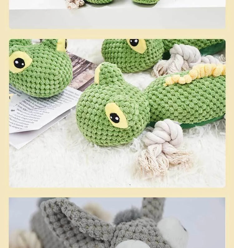 Dog Toys Pet Plush Sound Toys Wholesale Pet Supplies Bite-resistant Educational Toys  Large Dogs Puppy Pets Training Accessories